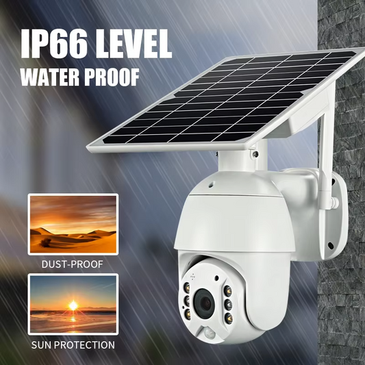 4MP 4G Solar Security Camera Single Lens Full Color Night Vision Two-Way Audio Motion Detection UBOX App Remote Viewing