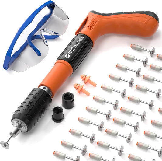Portable concrete and steel,concrete, wood nail gun/hammer
