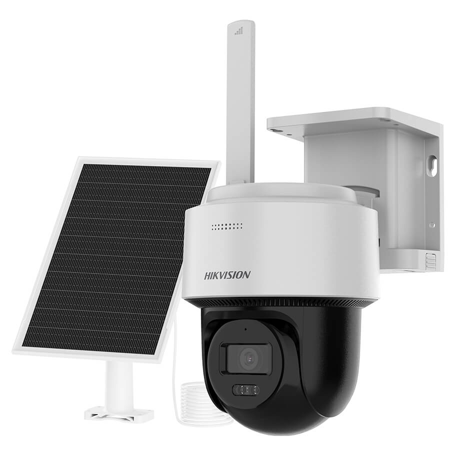 4MP 24/7 Solar 4G PT Camera AOV Mode Smart Tracking IP66 Outdoor Security Camera with Night Vision Two-Way Audio