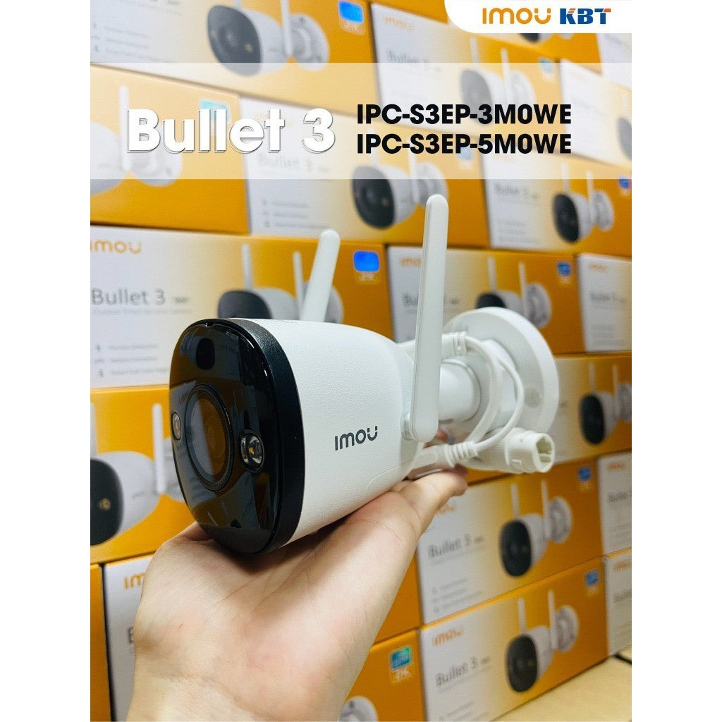 3MP (2K UHD) | H.265 | PoE in | Wi-Fi 6 | Smart Full-color Night Vision | AI Human &amp; Vehicle Detection (IMOU SENSE™) | Built-in Mic &amp; Speaker | IP67 Weatherproof | Cloud | 3.6 mm lens